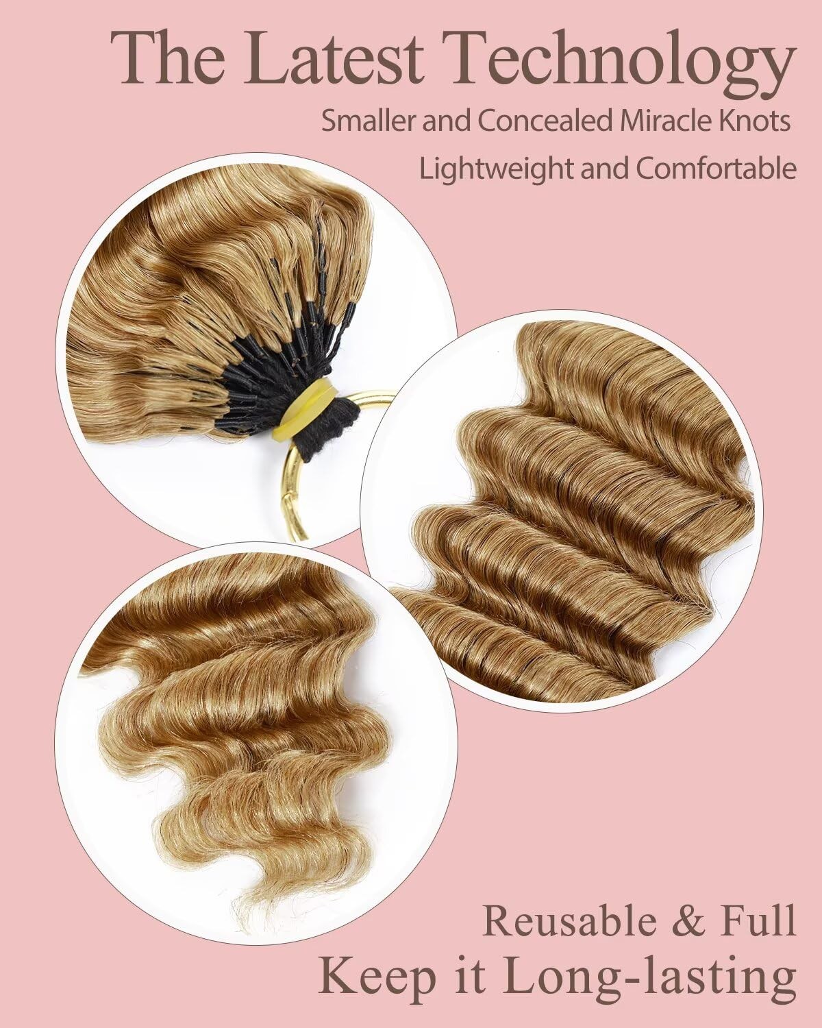 27# Honey Blonde Color 20 Inch Human Crochet Hair for Black Women, Feather Cr…