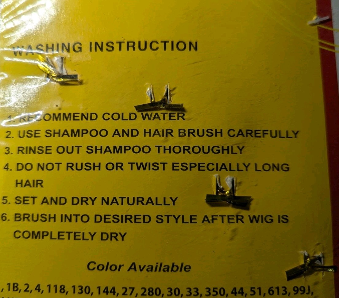 AMOUR Gold 6 Piece Hair Collection Wrap & Wear Faux Hair Wig 100% Japanese Fiber