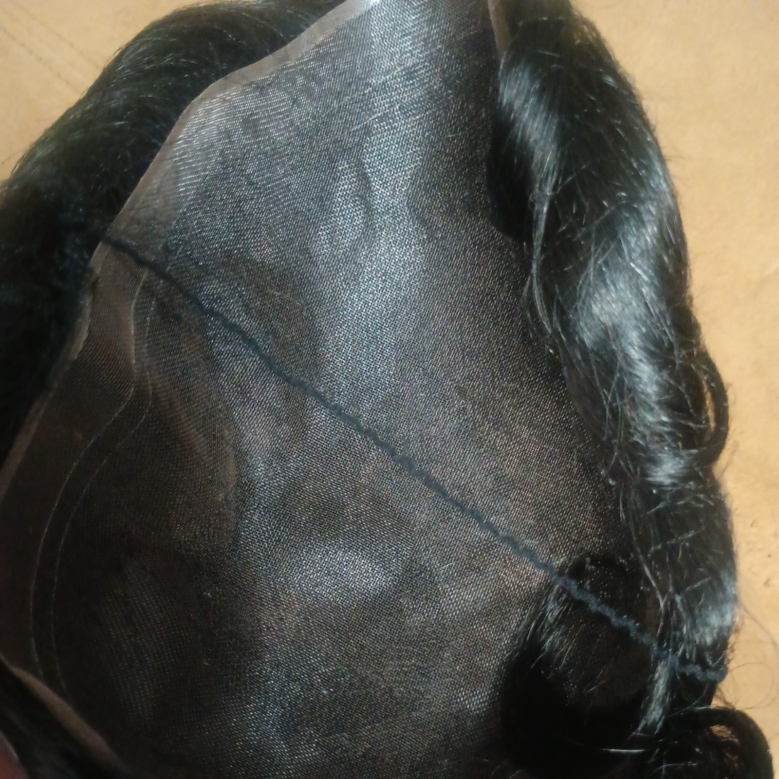 Mens Toupee Hairpiece for men Full French lace 8×10 Color 1B 100% Human hair