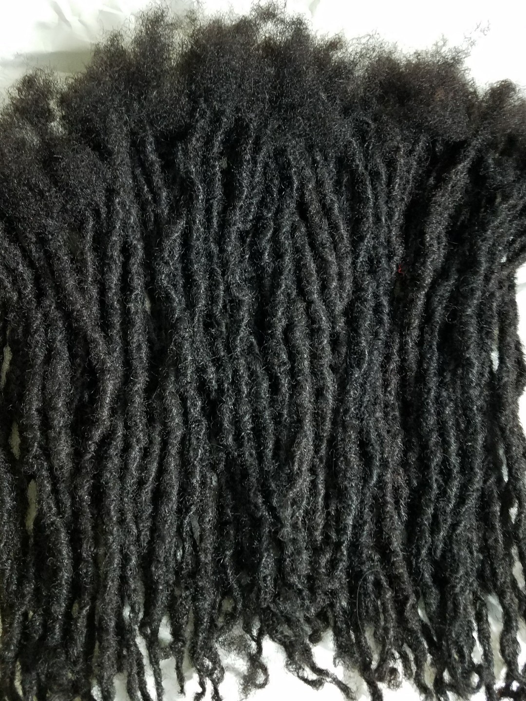 100% Human Hair 1 cm thick dreadlocks handmade 4,10,20,40,80 pc 10″, 12″, 15″ .