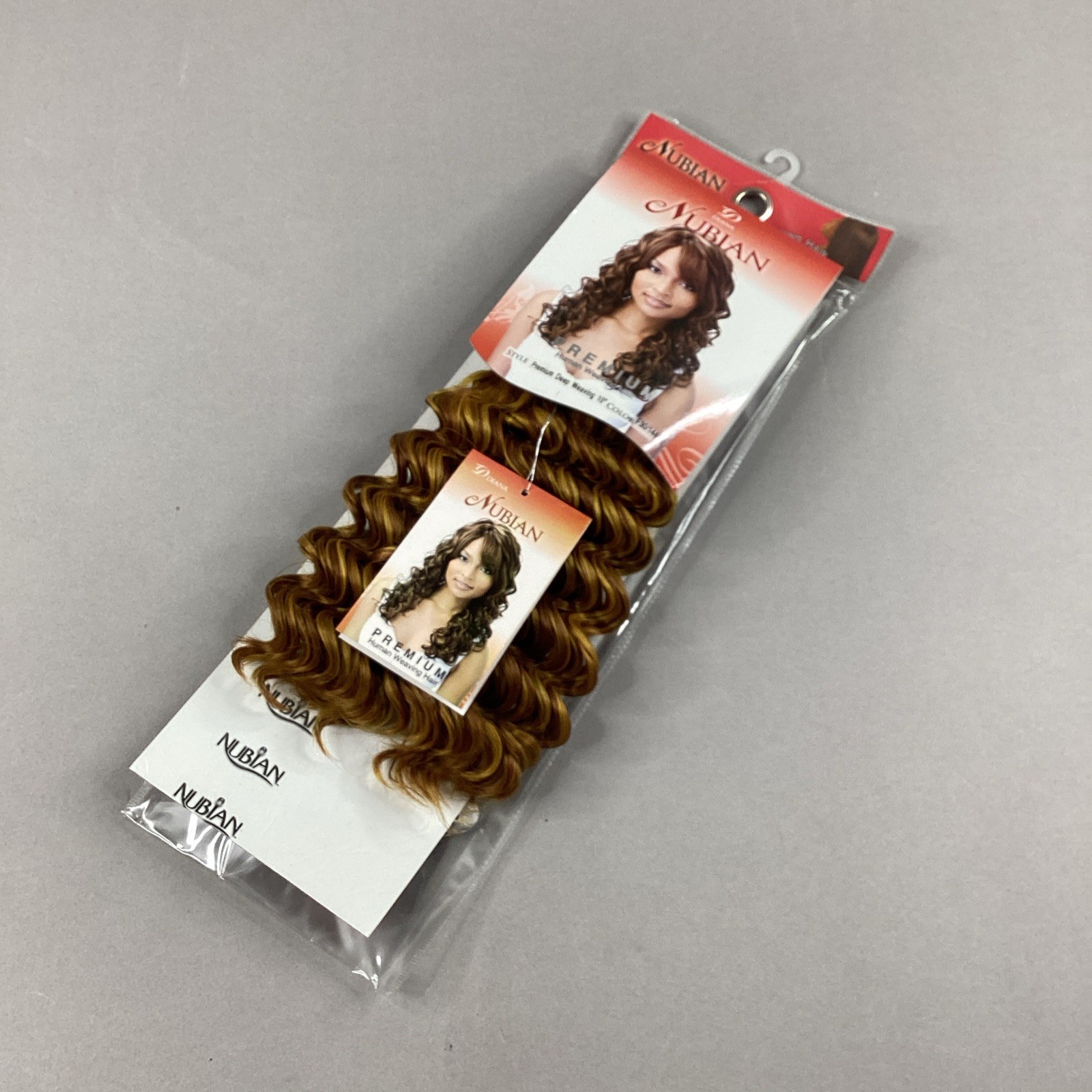 10” Deep Weave #F30/144 Brown Nubian Synthetic Blend Mixed Hair Extensions