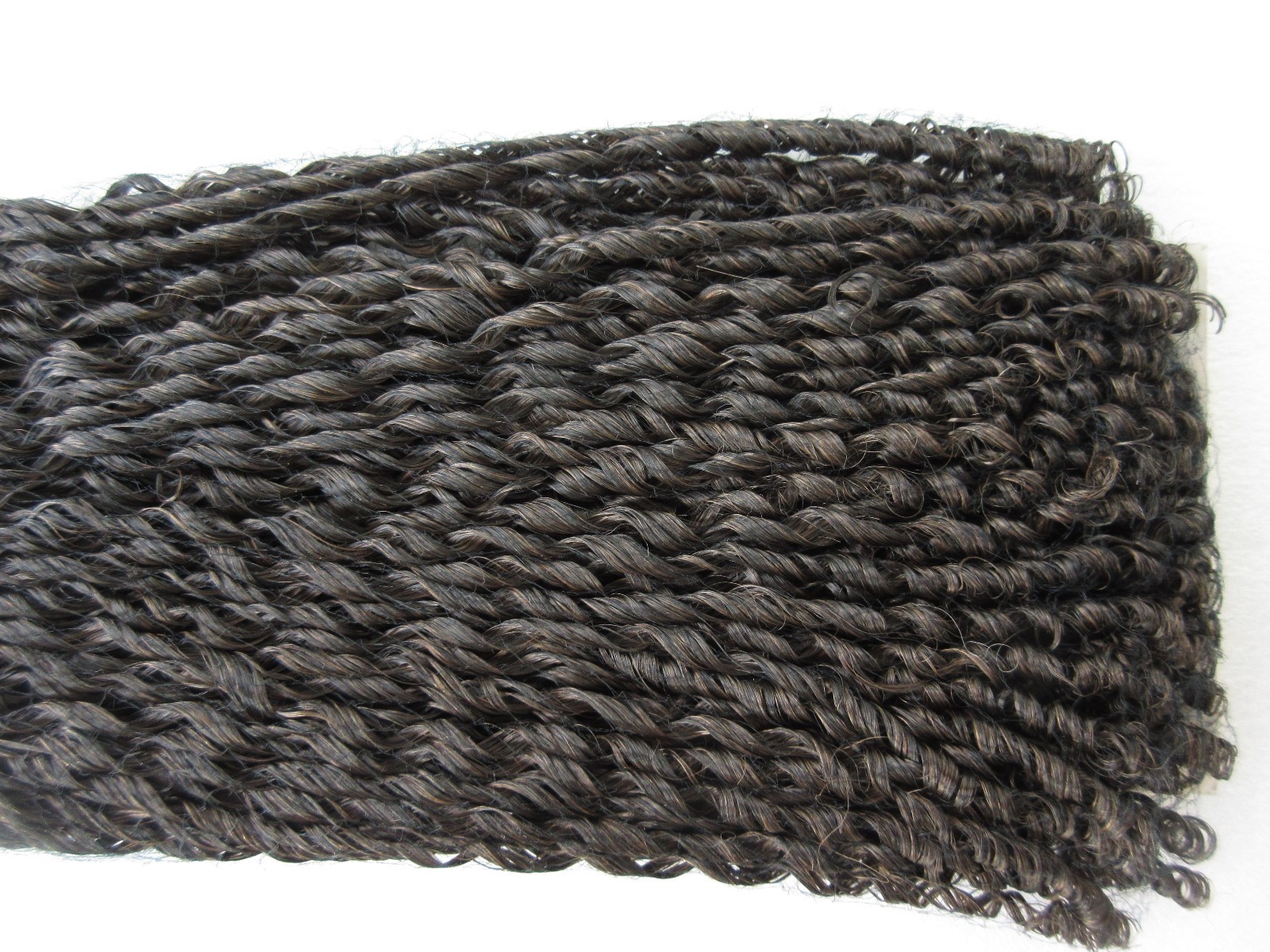 Japanese Synthetic Fiber Hair Extensions Straw Curl Dark Brown Amy 13″ NEW