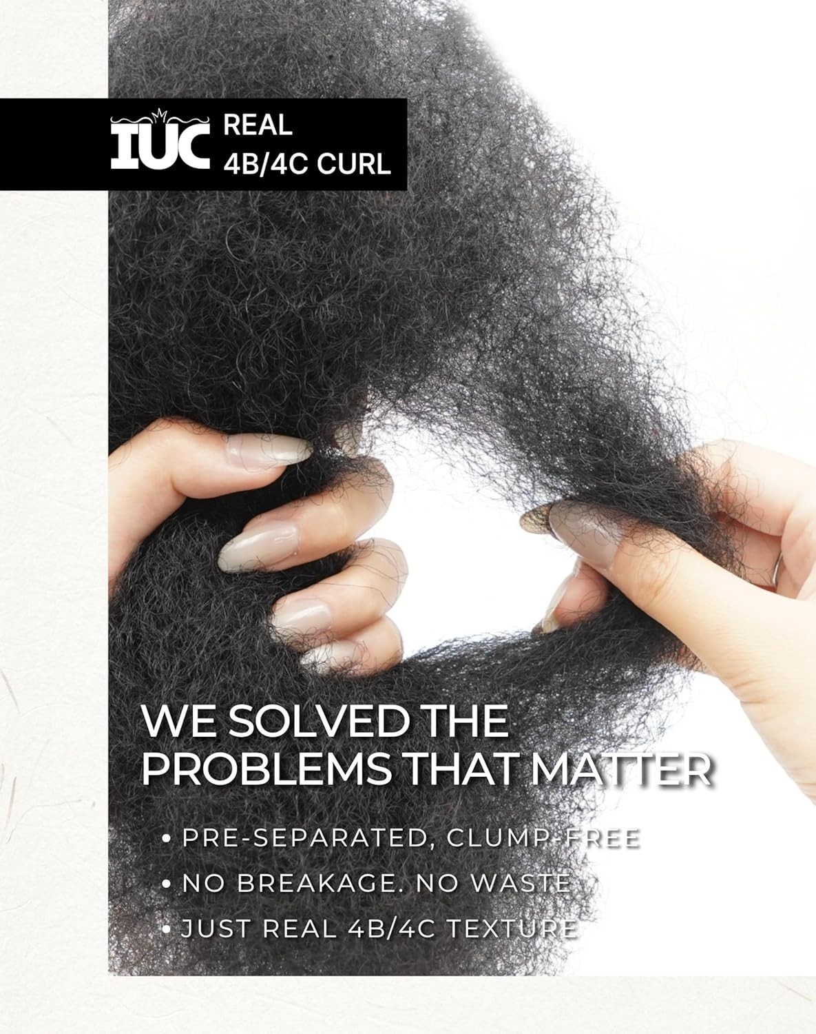 IUC Afro Kinkys Bulk Human Hair #30 14 Inch 50g Light Auburn 4C Afro Kinky-Curly
