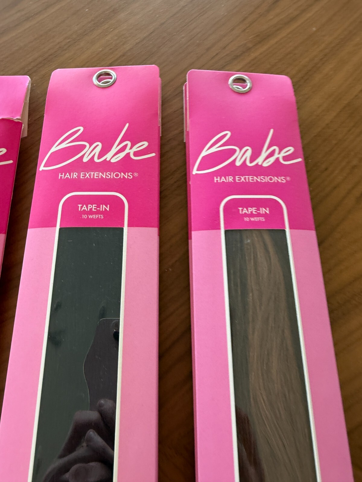 BABE 100% Human Remy Hair Tape In Pro Extensions 10 Welts 18″ Straight