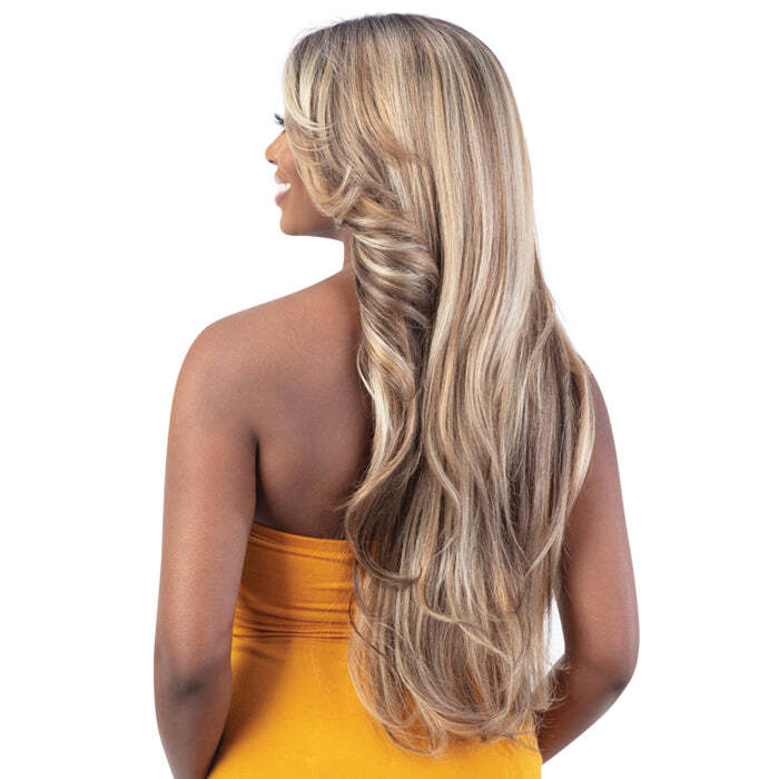 Shake-N-Go Freetress Equal Synthetic Curtain Bang HD Lace Wig – BOMBSHELL