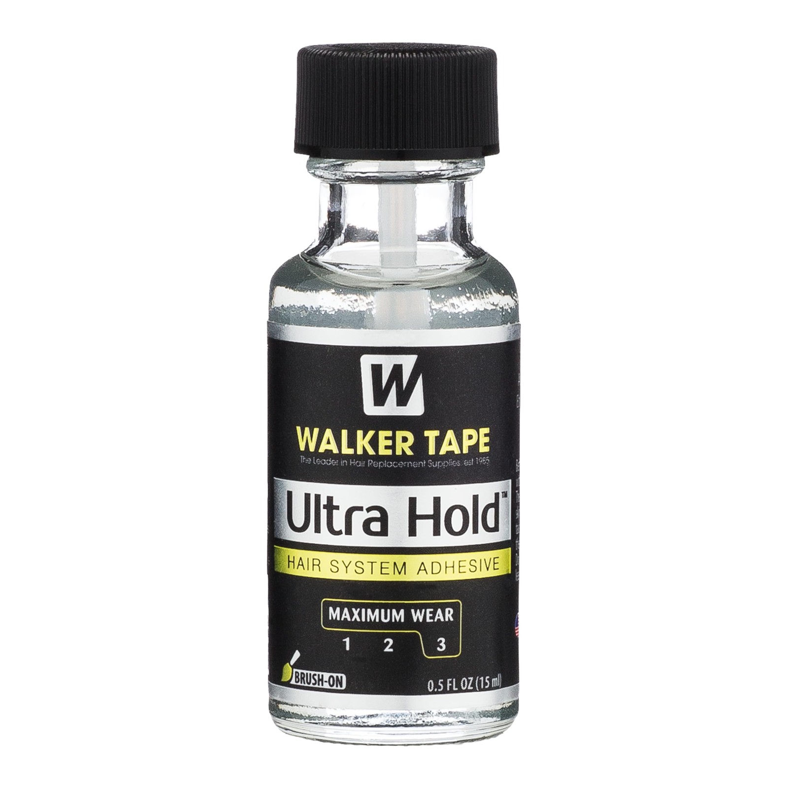 Walker Tape Ultra Hold Brush-On Adhesive 0.5 fl oz, Strong Waterproof Wig Glu…