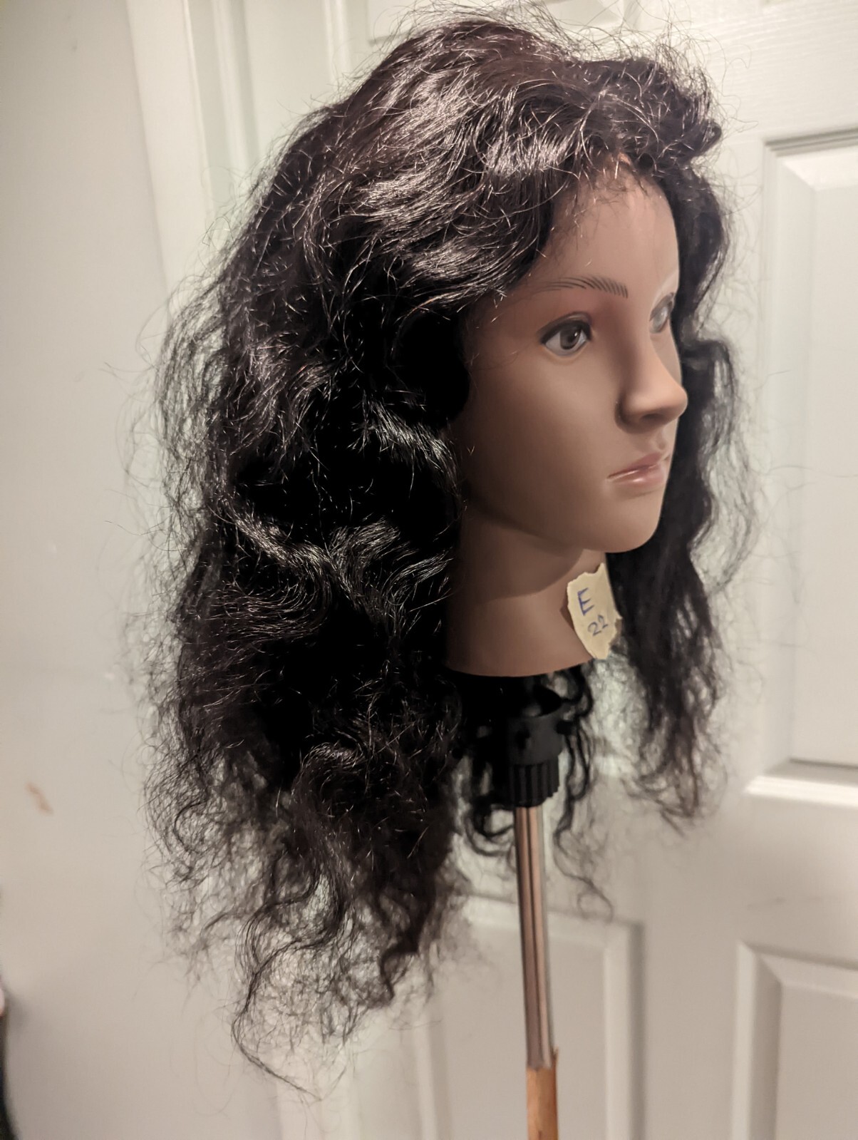High Quality regular Top 22 to 24″ curly wavy 100% Virgin Human Hair Lace Wig