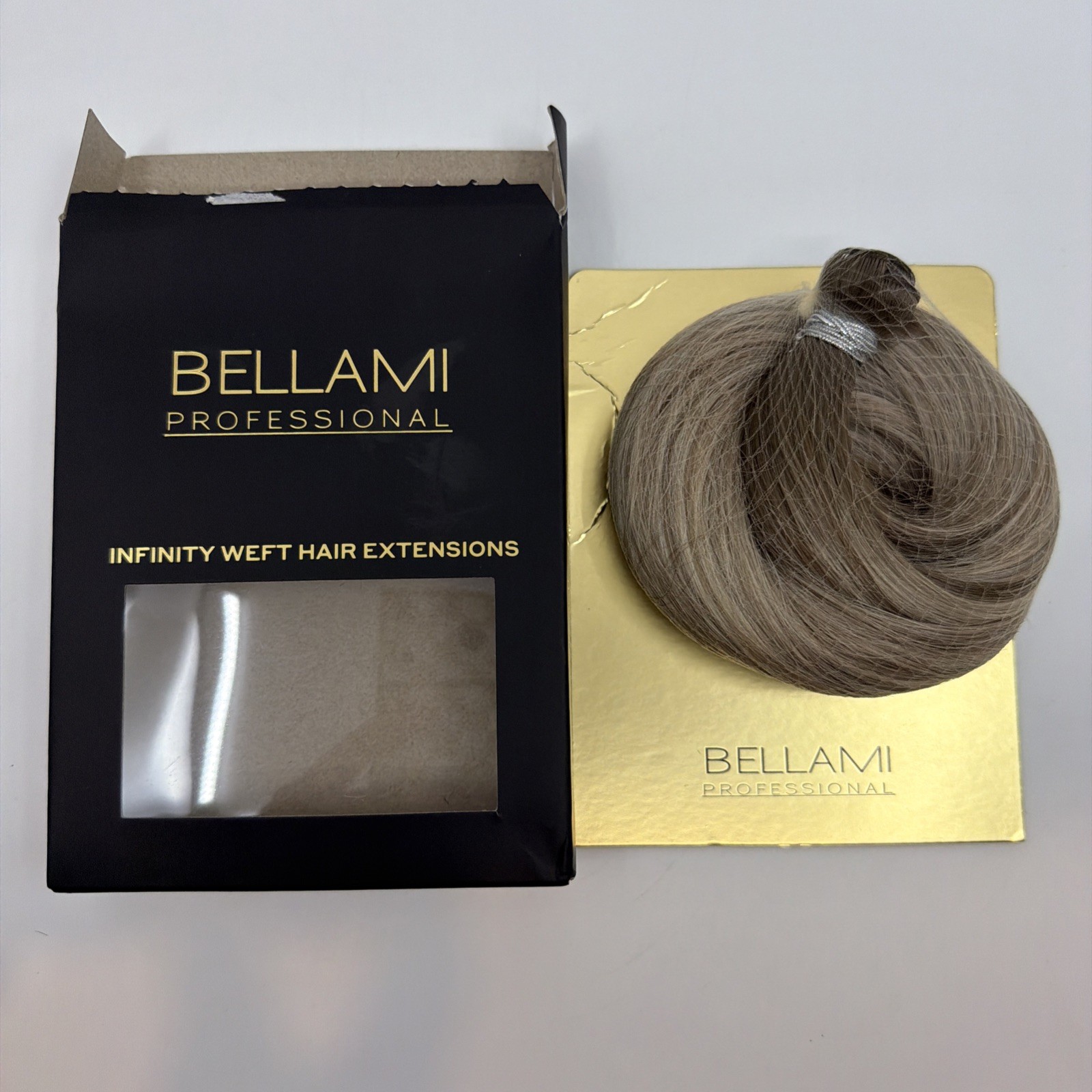 Bellami Infinity Weft 22” PEARL BLONDE #8C/88 Hybrid Blend New Sealed Weft