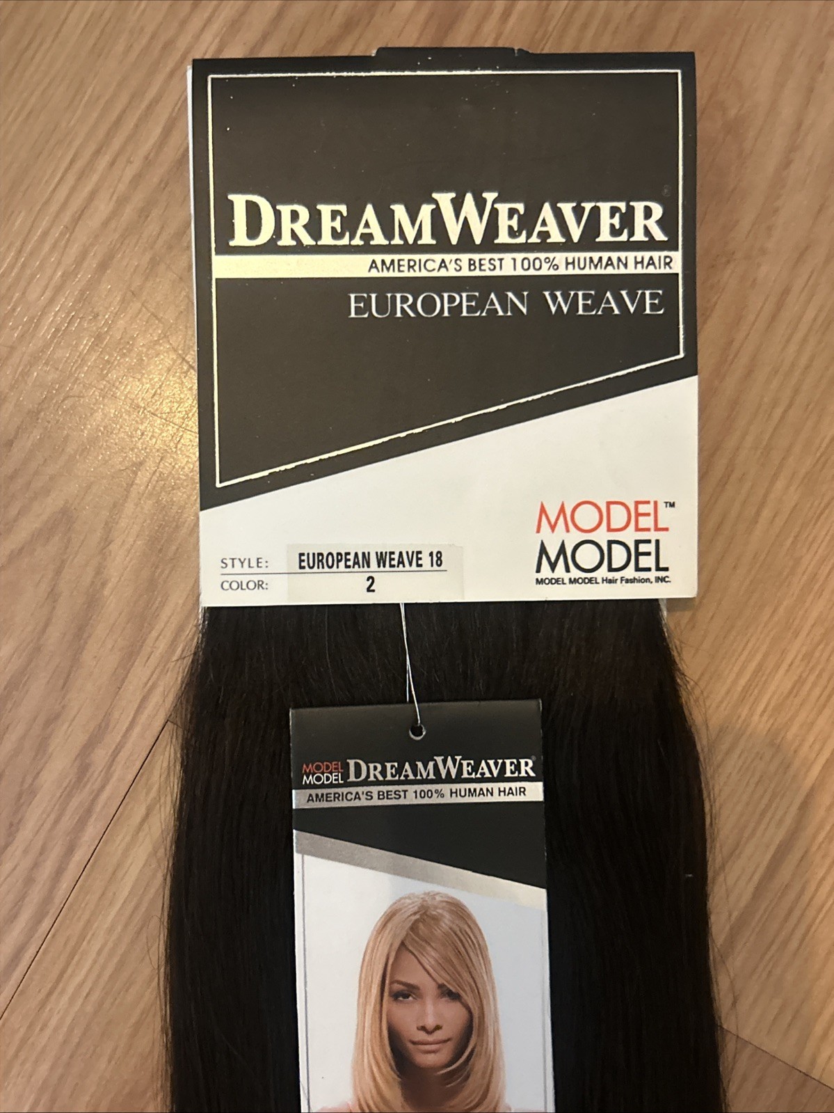 100% Human Hair Extensions. Dream Weaver. 18”inch. Color #2. 1 Pack For $50