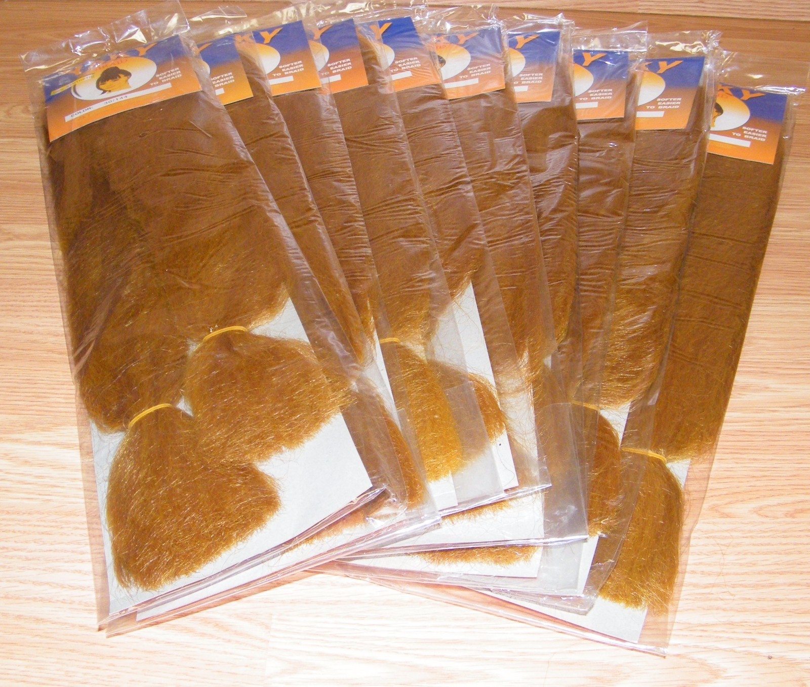 LOT of (10) Shake-N-Go Fashion Yaky Braid Color 30/144 – 100% Synthetic Fiber
