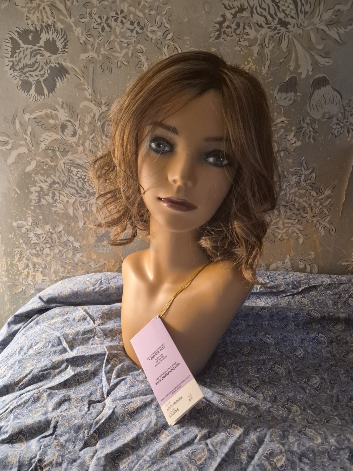 Paula Young Deirdre A2475 Light Brown Wavy Layered Synthetic Wig Classic Cap New