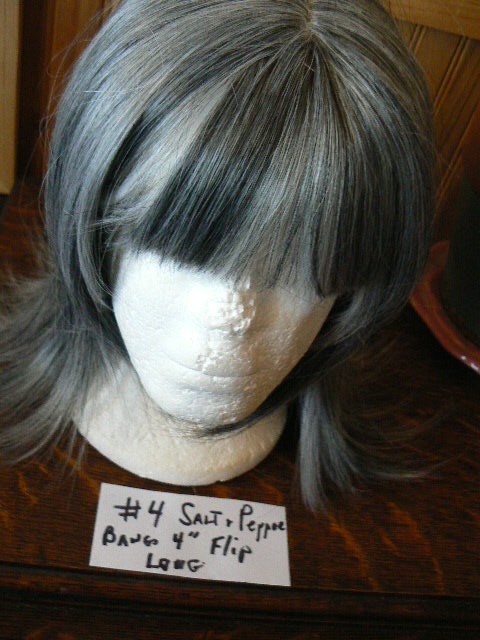 SALT AND PEPPER WIG FOR WOMAN USED ONCE