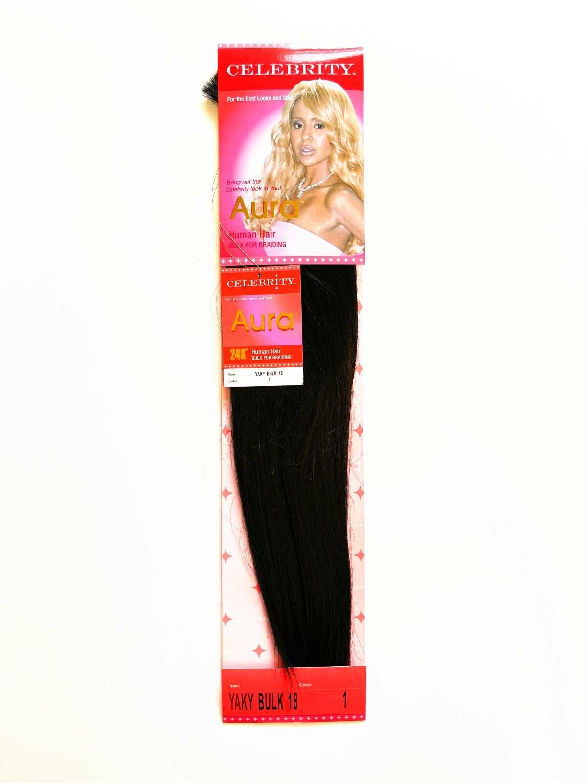 Blended Human Hair Yaki Bulk Straight for Braiding 16-20”(32 Colors)