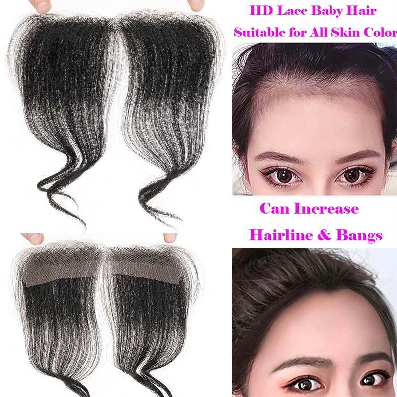 Men/Women’s Hairline Forehead Hairpiece Toupee Remy Human Hair Front Top Piece