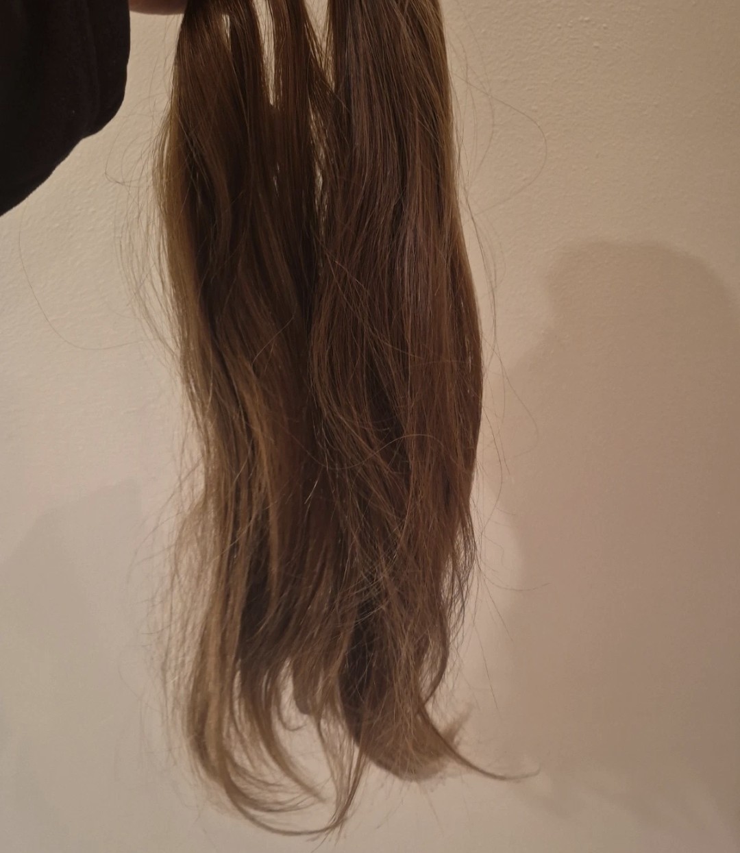Human Hair Weft Extension Straight Medium/Brown 20-22 inchs