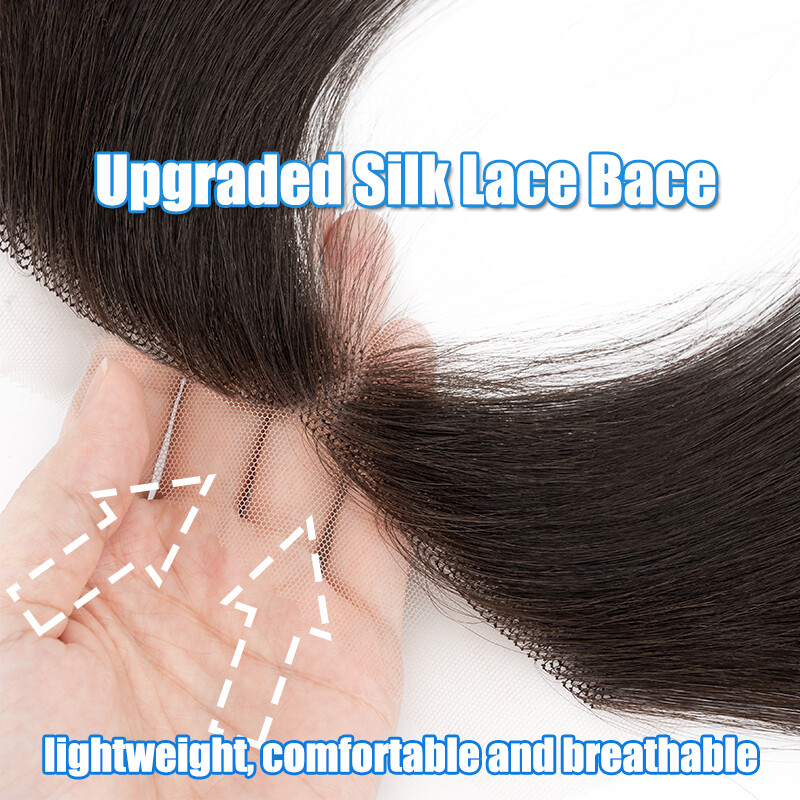 Front Hairline Full Lace Cover-up Hairpiece Remy Human Hair Patch Topper Toupee