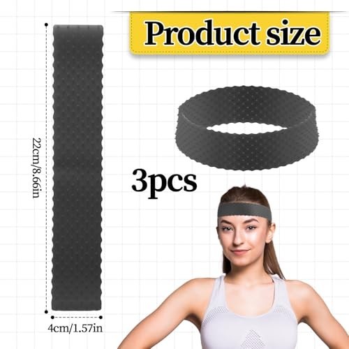 3 PCS Wig Grip Band, Adjustable Silicone Wig Headband, Non Slip Wig Bands Elasti