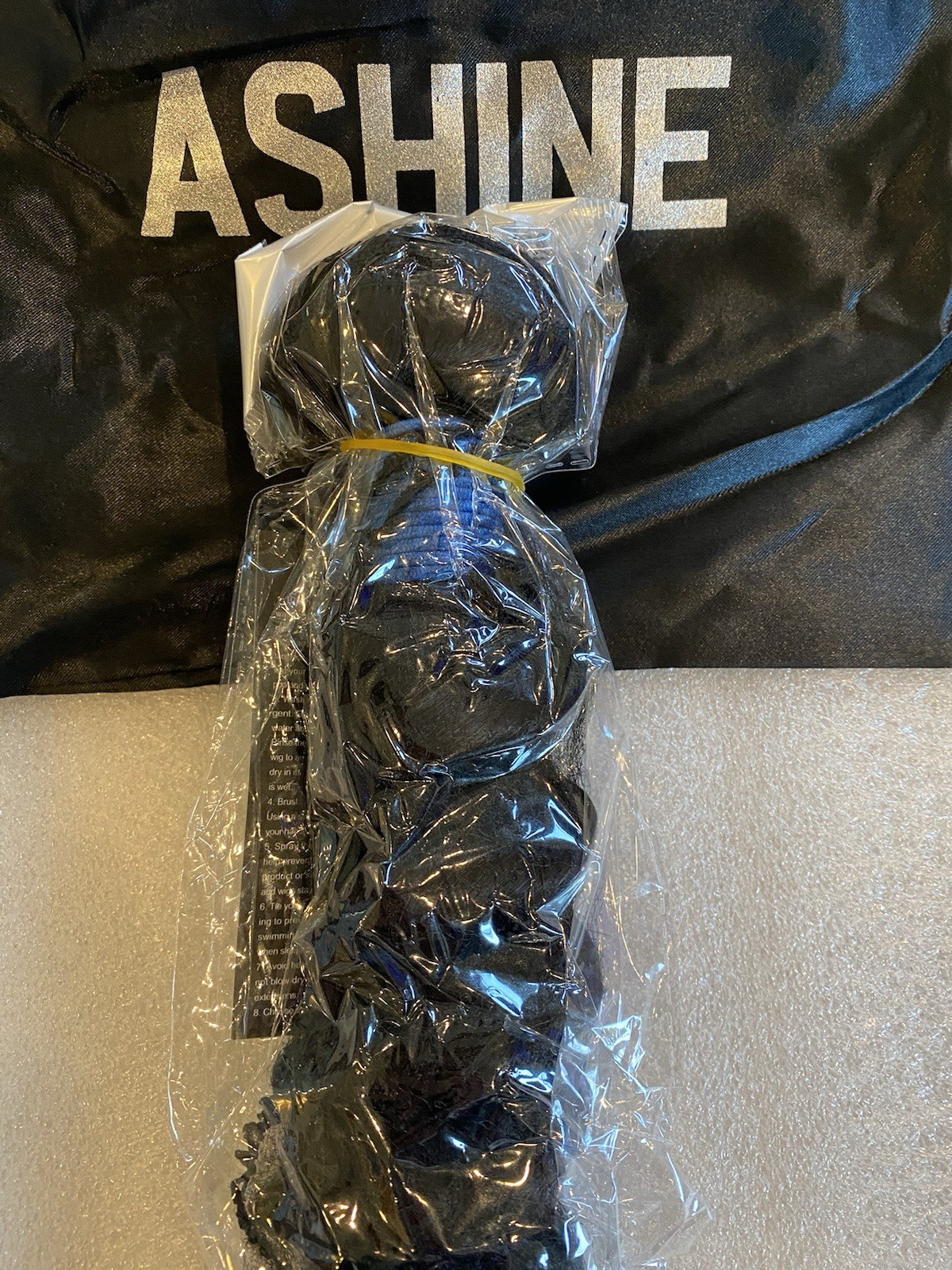 Ashine 100% Brazilian Human Hair Extensions-Black 107-1B#-18”-DC Deep Curly