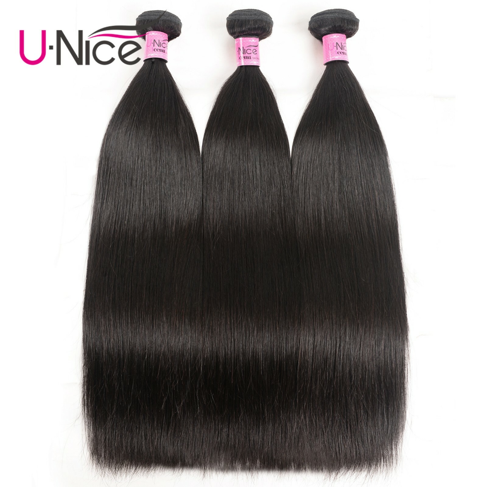 UNice Hair Indian Straight Bundles Human Hair Extensions Virgin Hair Weaves Weft