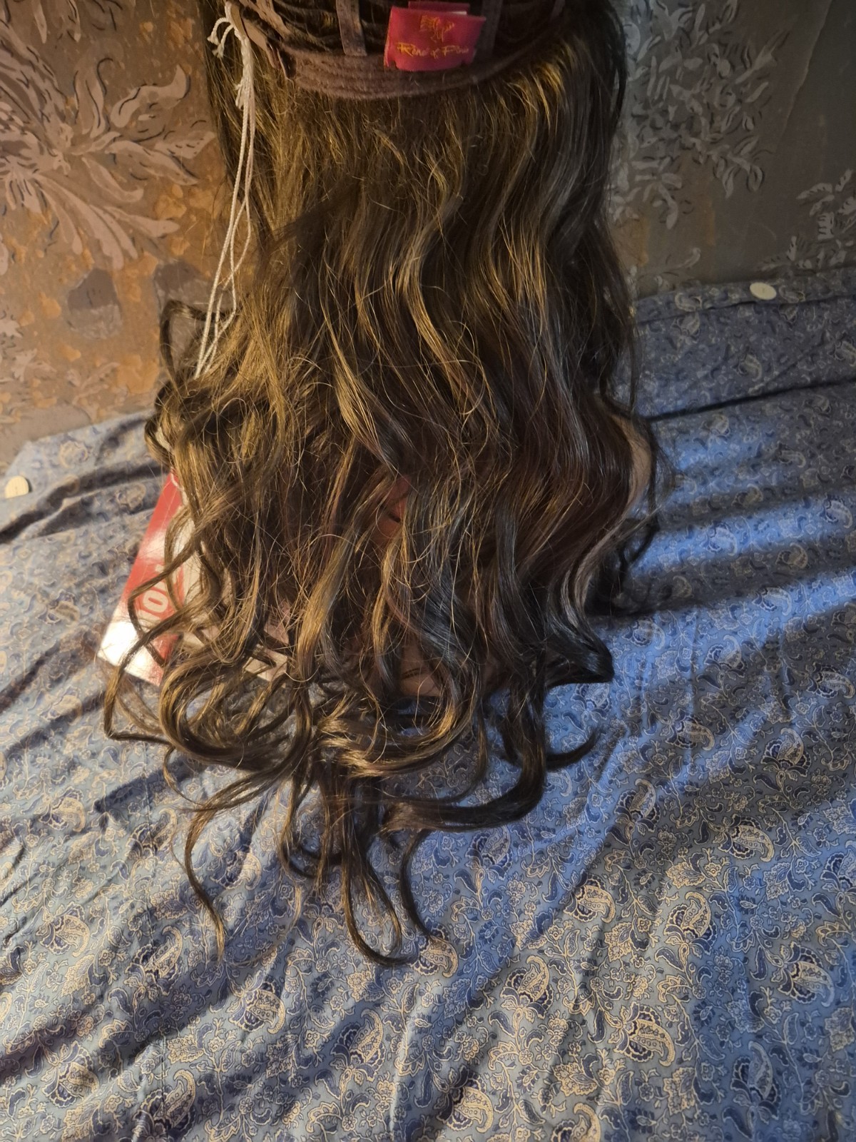 Rene of Paris Rylee 2384 Lace Front Long Wavy Layered Synthetic Wig Mocha Brown