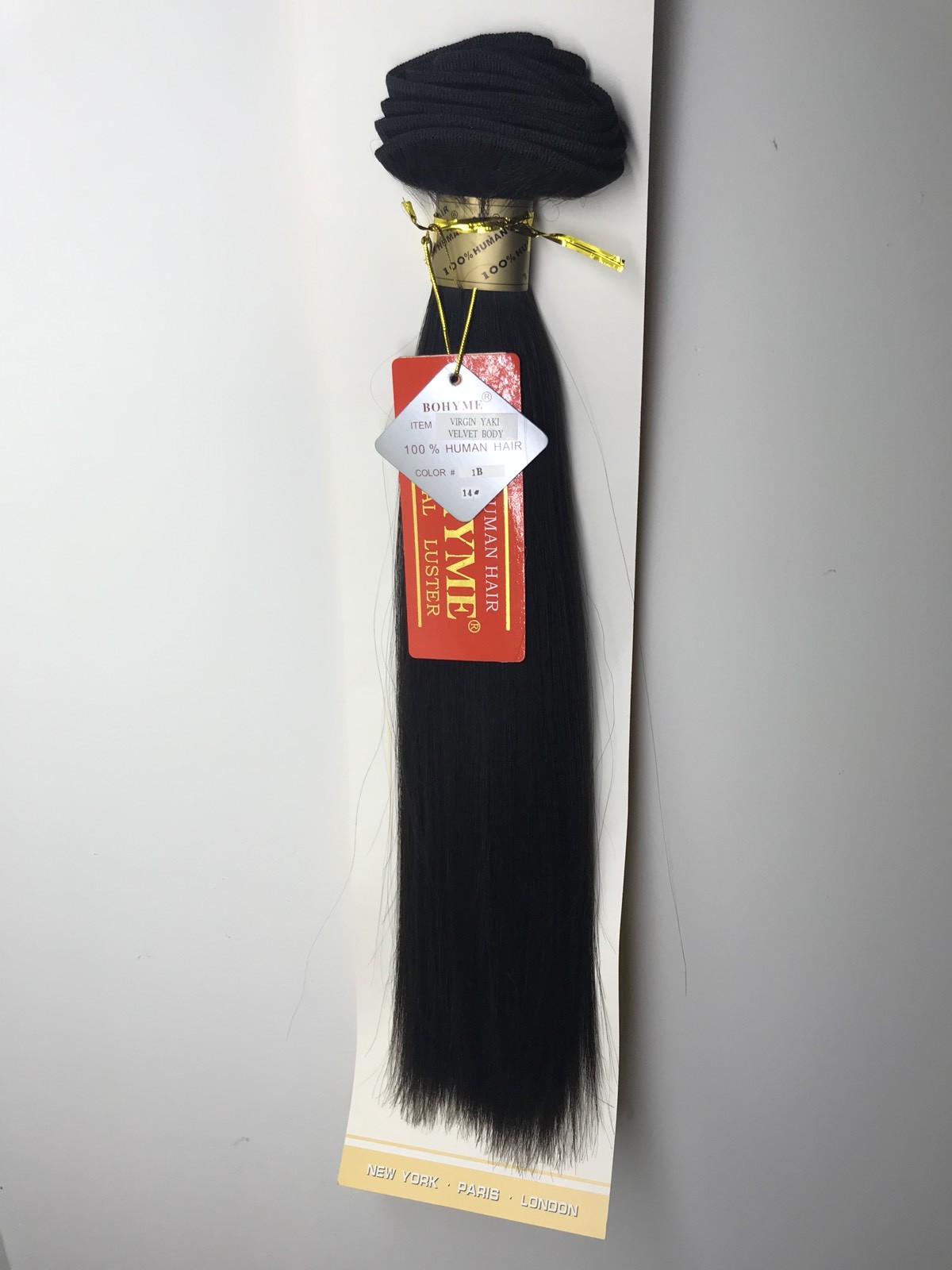 Bohyme Gold Virgin Yaki Velvet Body 14”_#1B