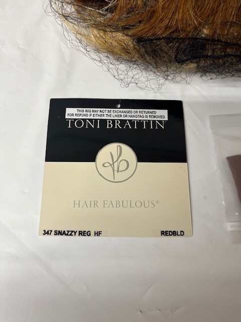Toni Brattin Regular Snazzy Pixie Cut Wig #347 in Red Blonde- NEW IN BOX