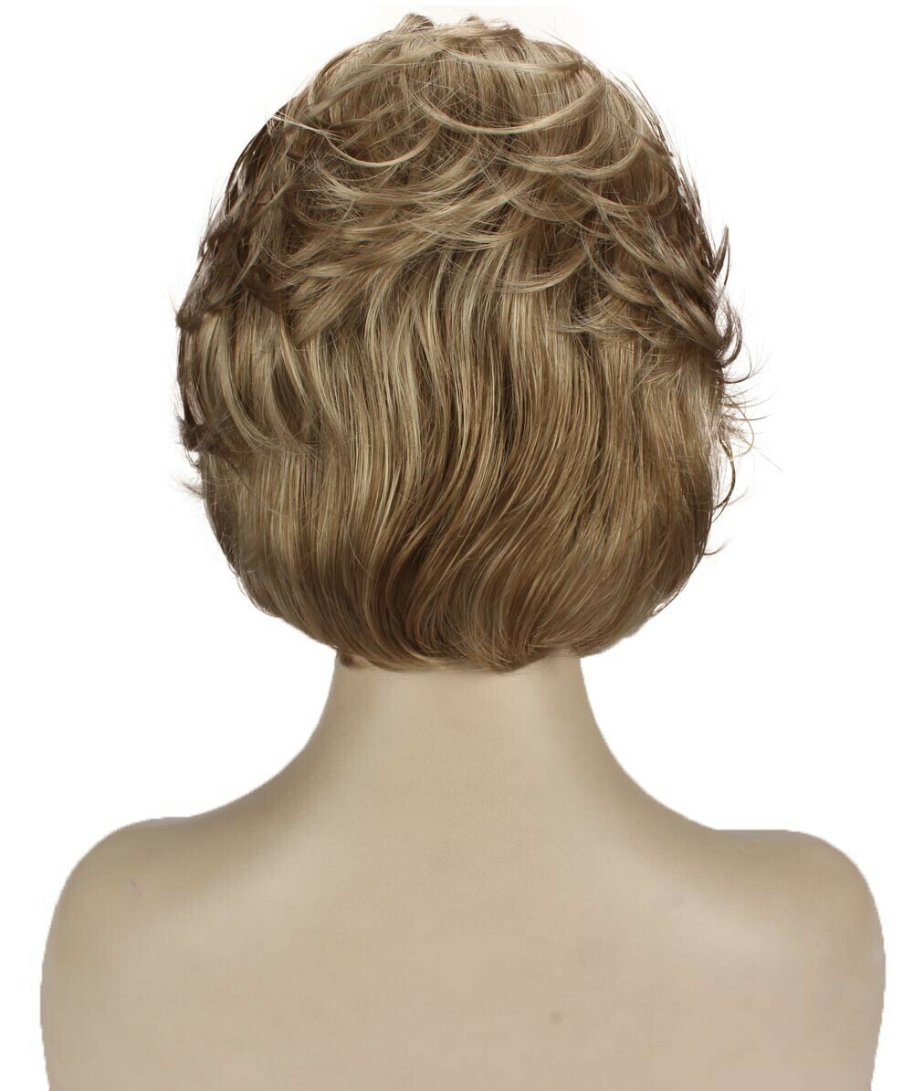 Lana – Straight Kanekalon Synthetic Fiber Full Wig, 3.25 – 6.5 in, Honey Blonde