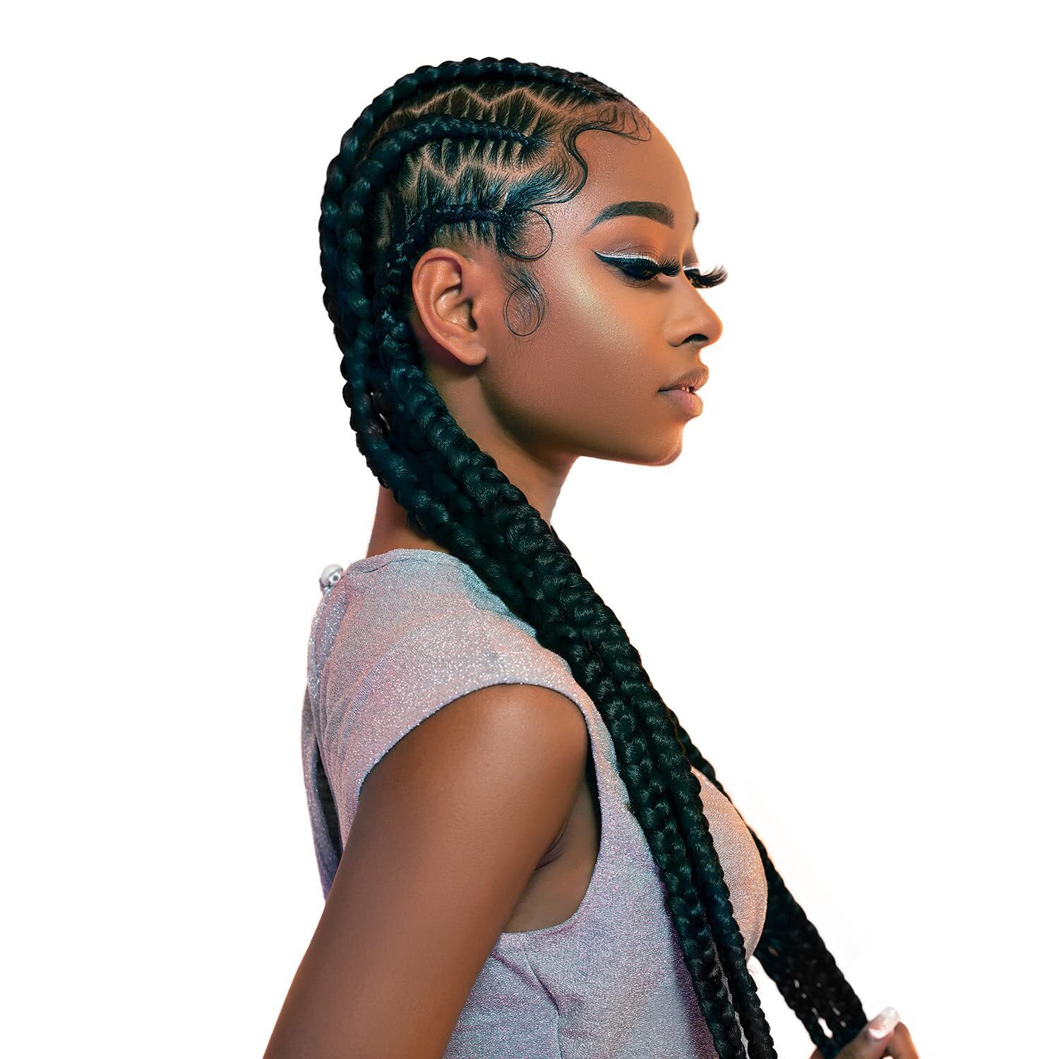 Sensationnel Xpression 1B Off Black Kanekalon Braiding Hair 100 Flame Retardant