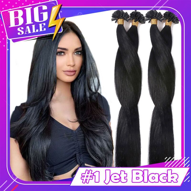 Highlight Glue Pre Bonded 1G/S Nail U Tip Keratin Hair Extensions Remy Human 1G