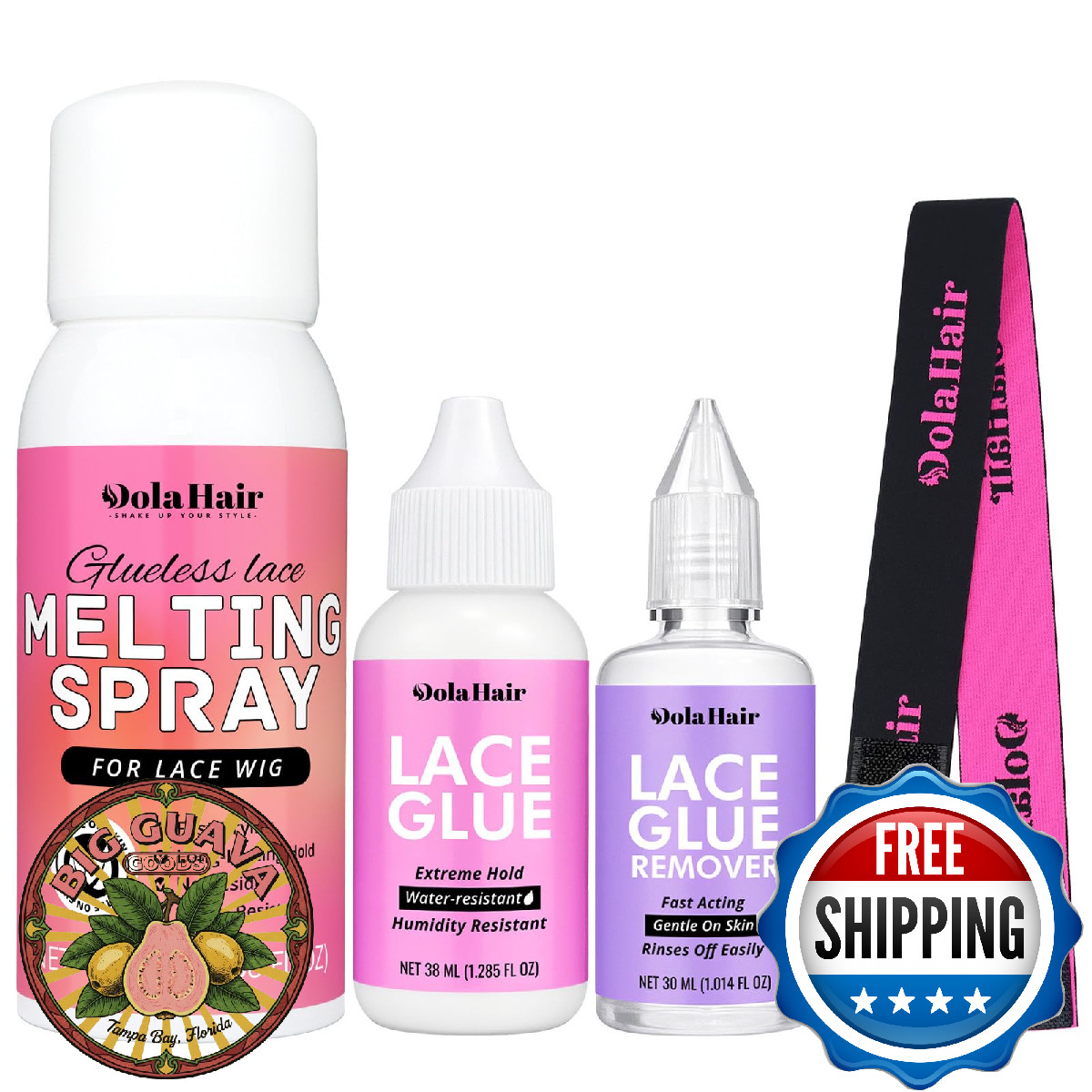 Dolahair Wig Glue Spray for Front Lace Wig Lace Melting Spray for Wigs Melting S