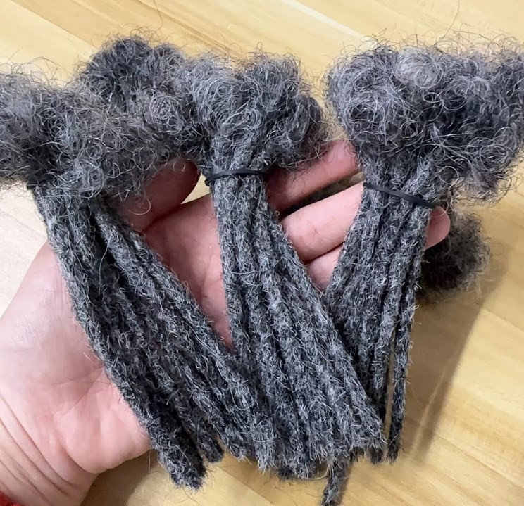 8″ Dreadlocks 100% Human Hair Extension Handmade Jamaican Braided Dread-Sale