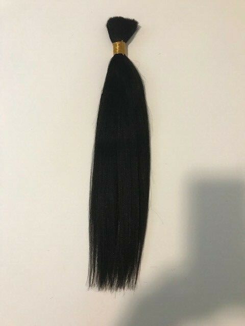 **6 BUNDLES DEAL** 100% HUMAN HAIR/YAKI BULK/STRAIGHT/16″~22″/BRAIDING/