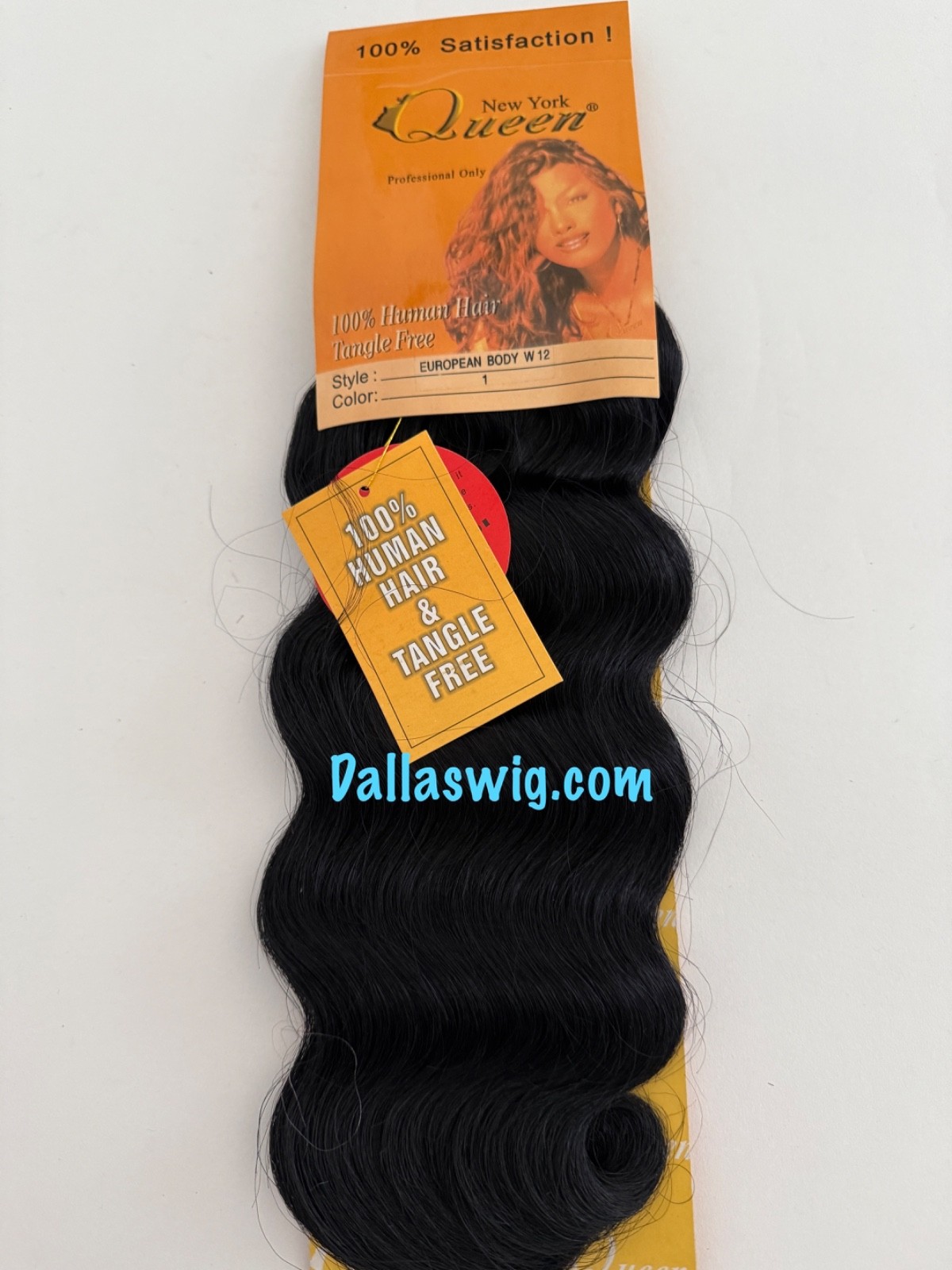 100% Human New York Queen European Body Wave 12″ Soft Weaving Hair ONE Pack