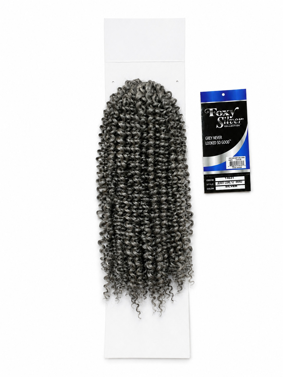 Foxy Silver Jerry Curl 12” Crochet Braiding Hair