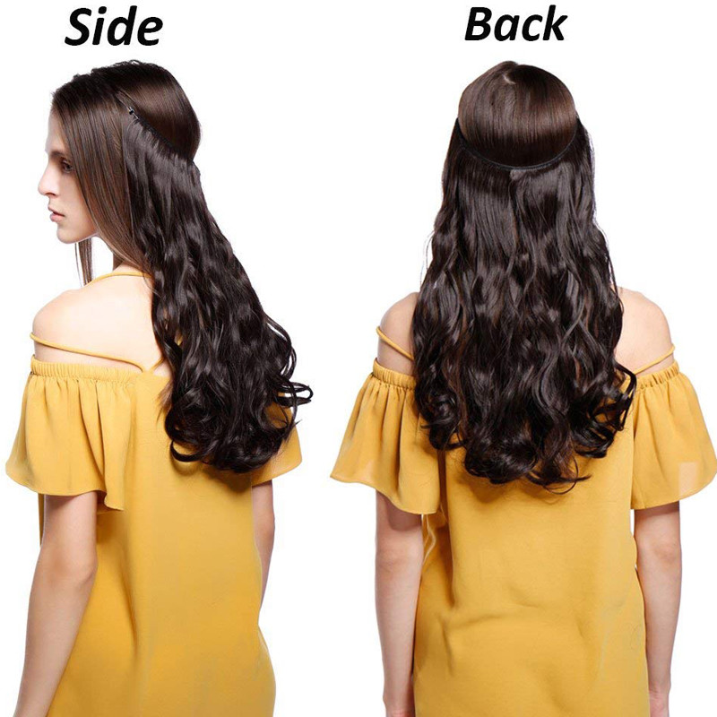 100g Hidden Headband Wire In 100% Real Human Hair Extensions Weft Hairpiece US