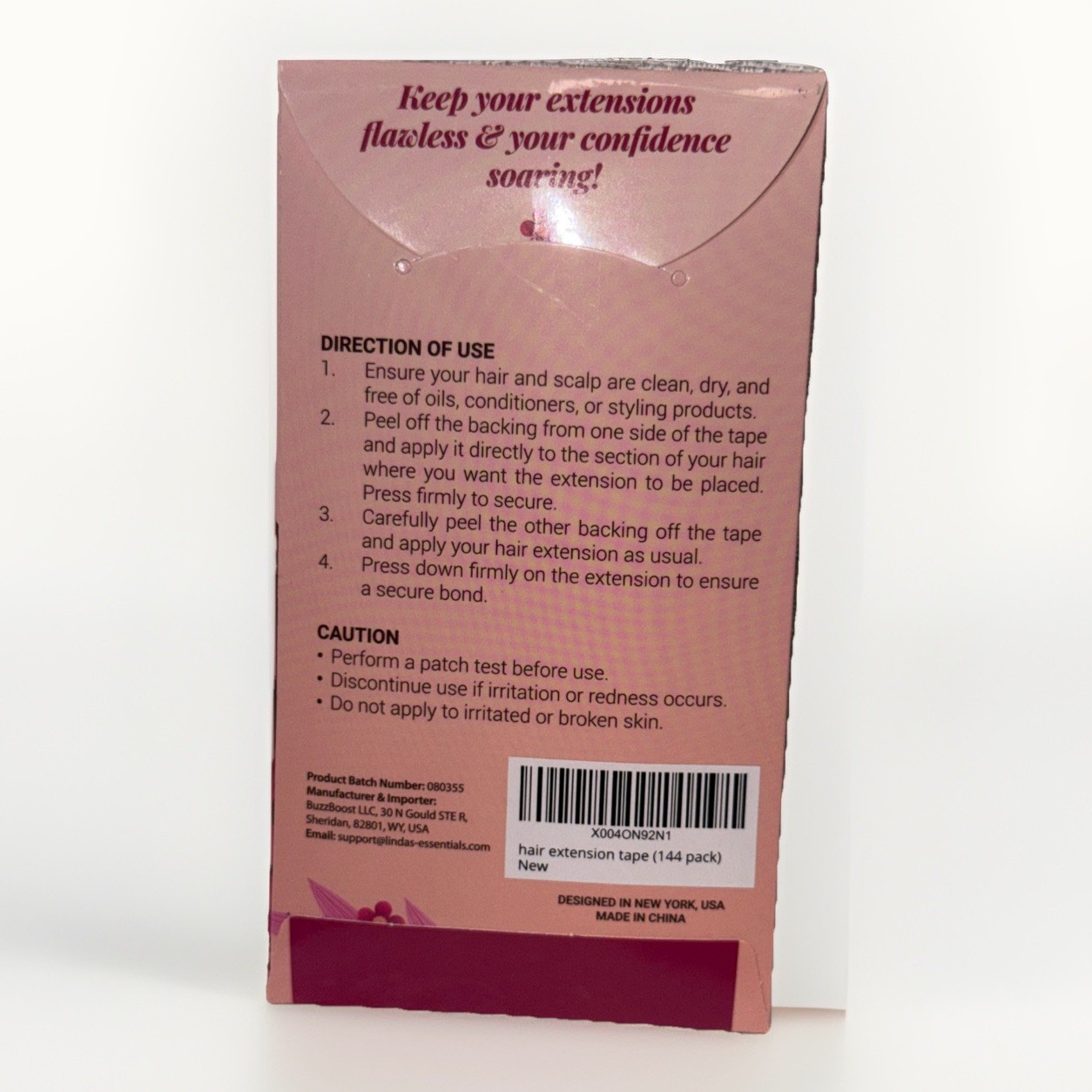 Lumoria Hair Extension Tape (144 Strips) Premium Hair Tape for Hair Extensions