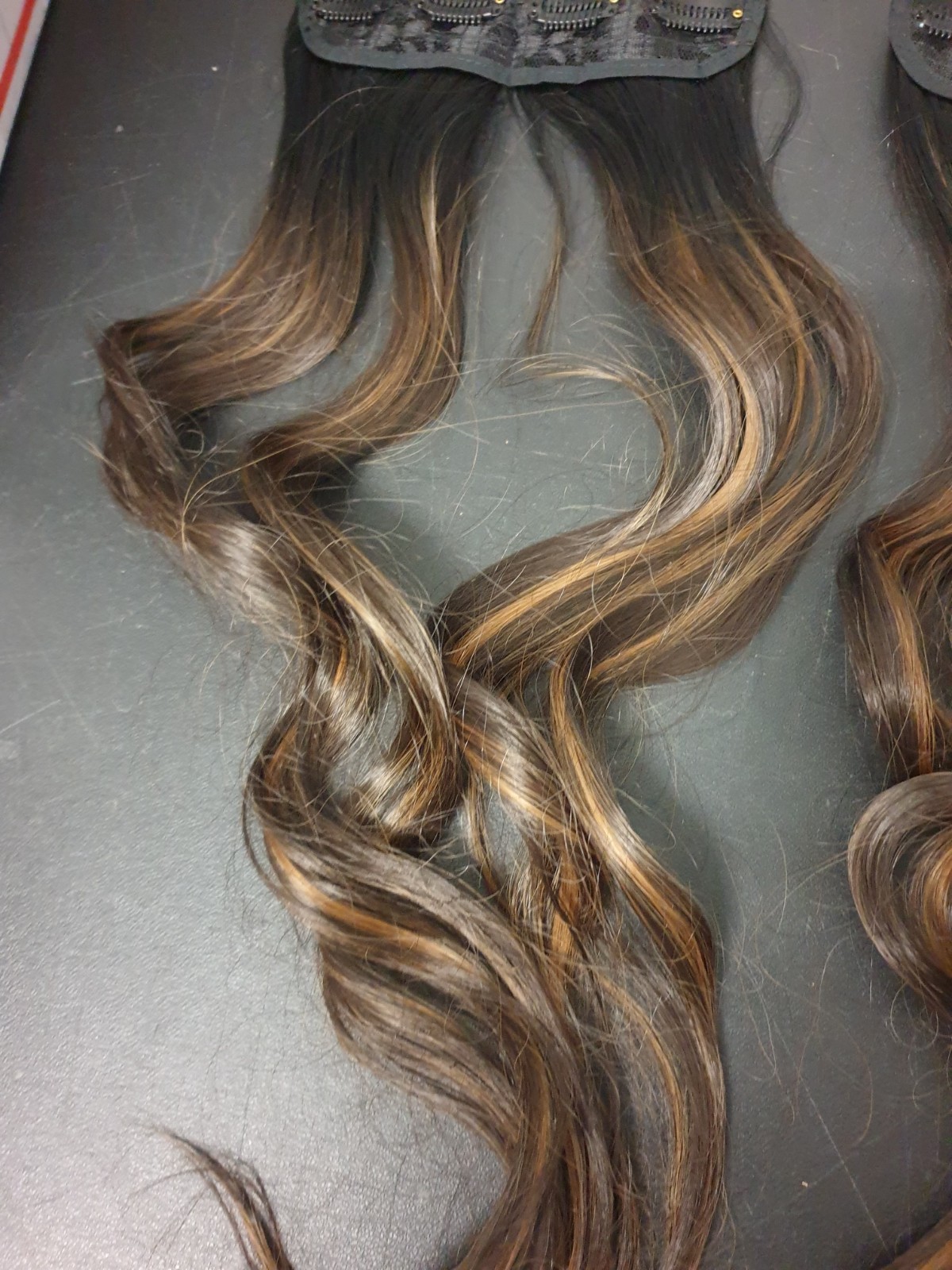 Fliace Clip-In Hair Extensions Natural & Soft Hair Dark Brown Long Wavy 6-Pieces