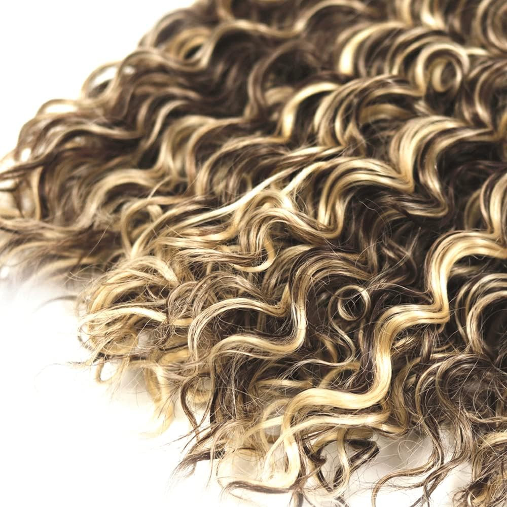 Chocolate Brown Blonde P4/613 Human Hair Bundles 10 12 14 Inch Deep Wave Bundles