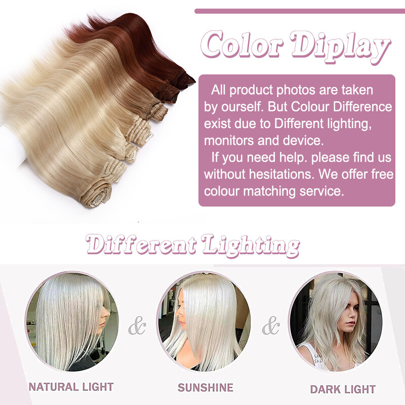 9A+ Clip In Human Hair Extensions 8pcs 100% Remy Real Soft Hairpiece Full Head