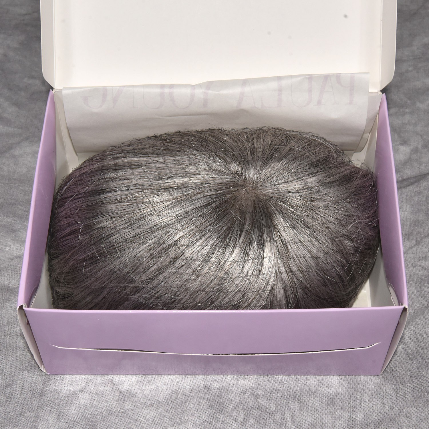 Short Length WhisperLite Paula Young Topper Hair Piece Color 51 Salt and Pepper