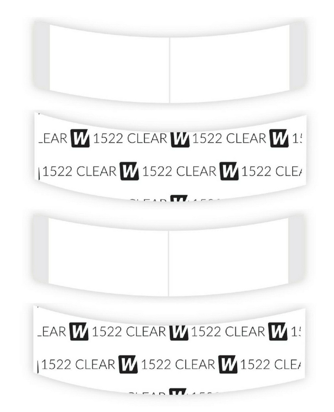 WALKER 3M 1522 ADHESIVE HAIRPIECE TAPE 108 PC C CONTOUR,TOUPEE, POLY WIG SYSTEM.