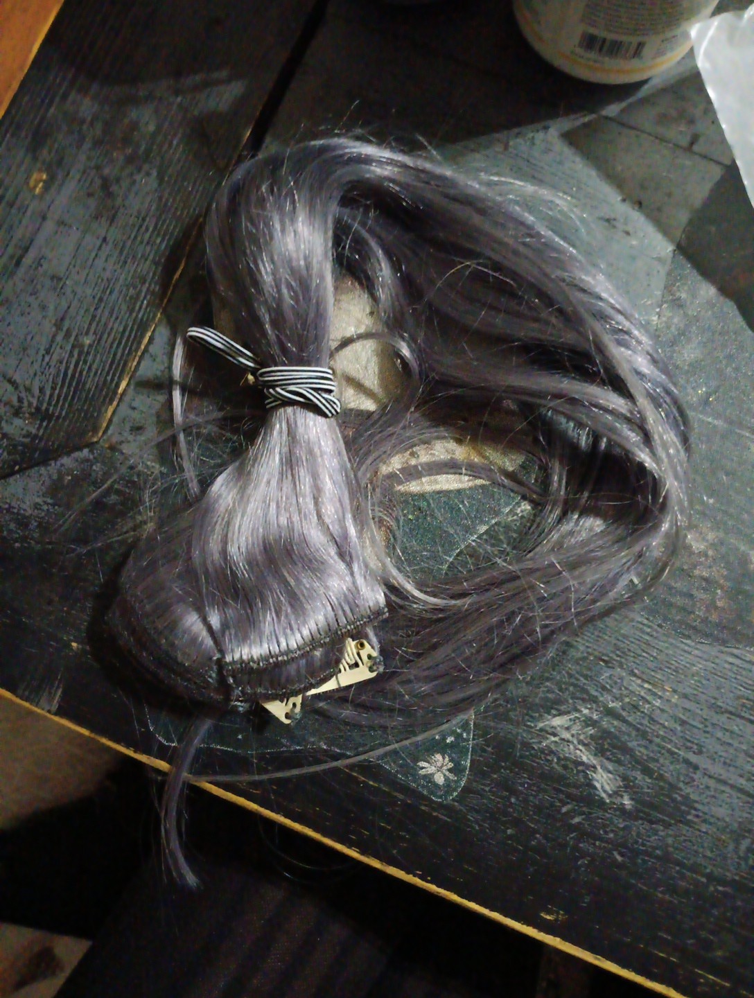 22 Inch Human Hair Grey Clip Ins 70g