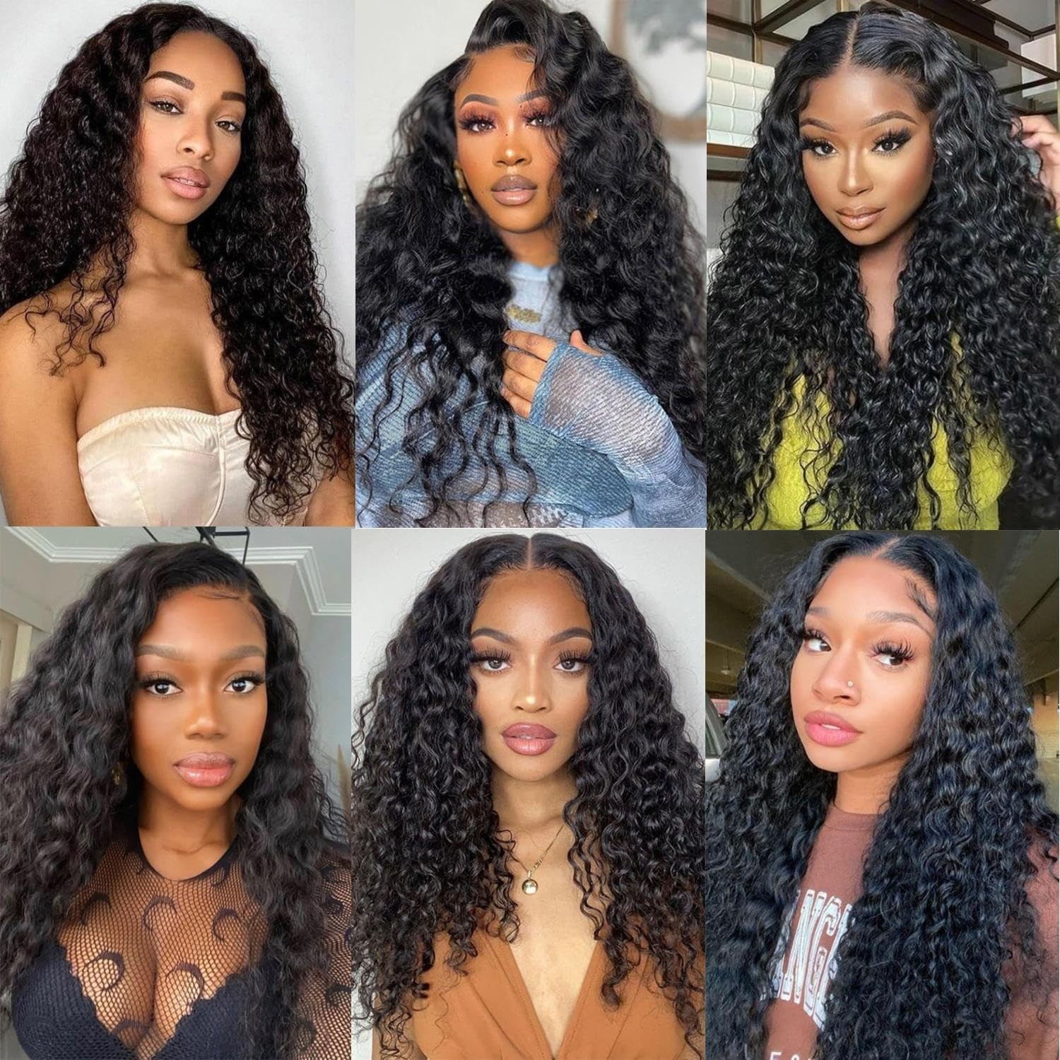 Glueless 5×5 HD Lace Closure Wig – Curly Deep Wave Human Hair for Black Women, 3