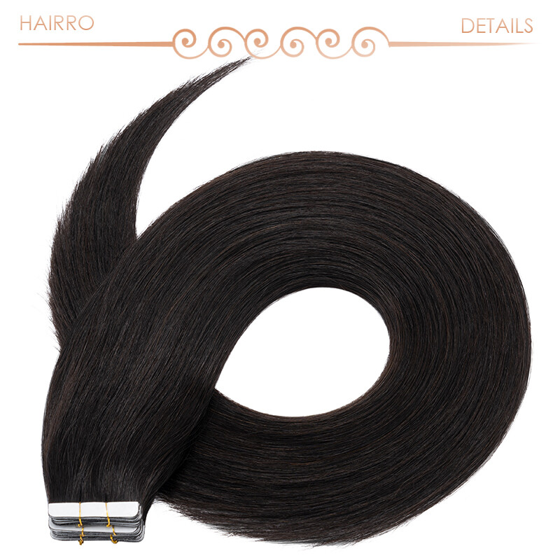 14″ Human Hair Extensions Tape In 100% Real Remy Hairpiece Full Head Thick& Soft