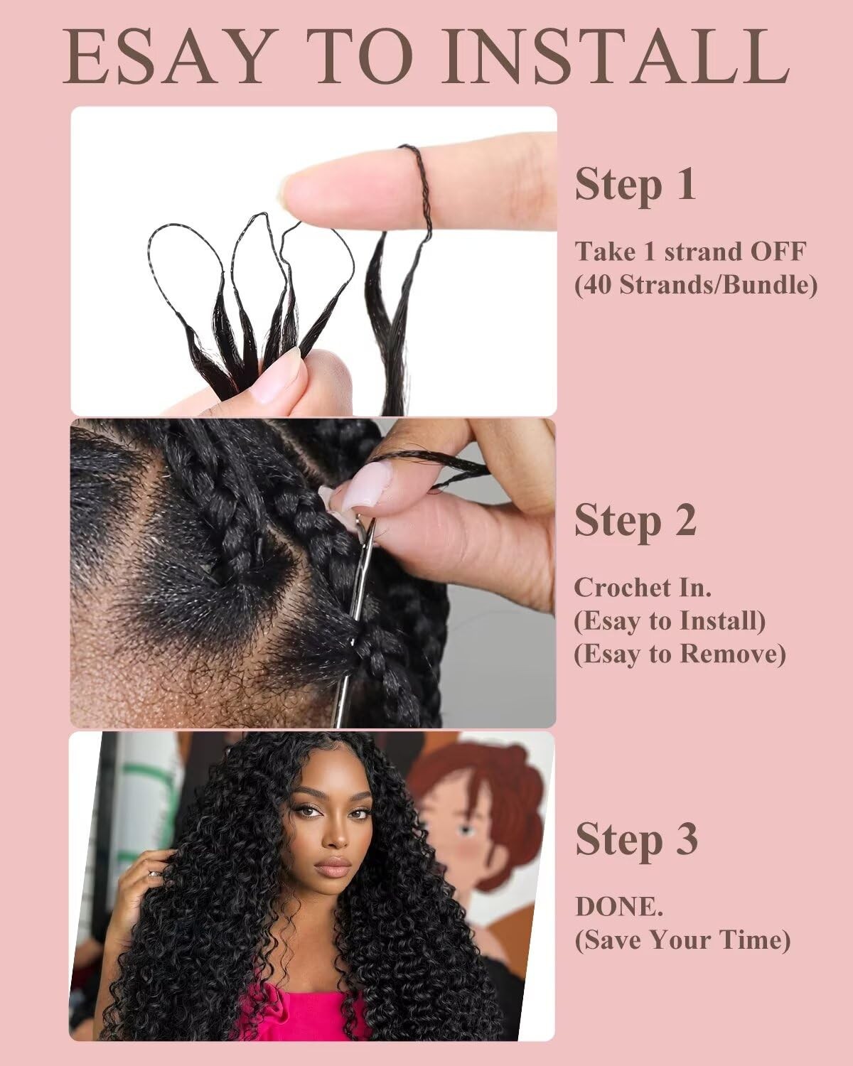 27# Honey Blonde Color 20 Inch Human Crochet Hair for Black Women, Feather Cr…