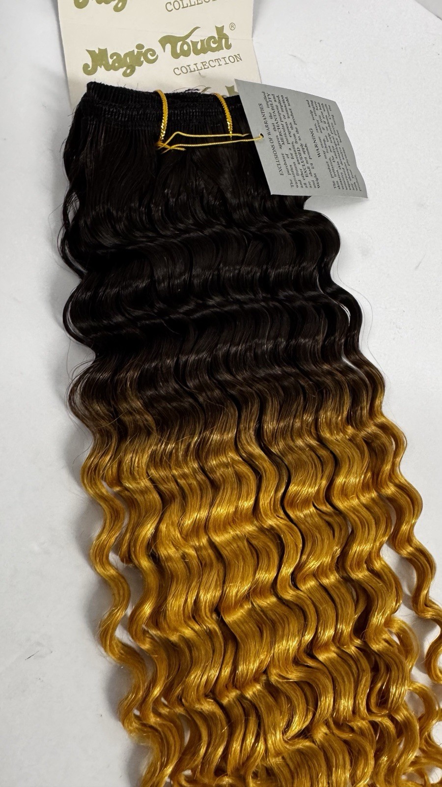🆕 Magic Touch H-120 Human Hair 12″/14″ T1B-144 Ombre Black Blonde Weave New