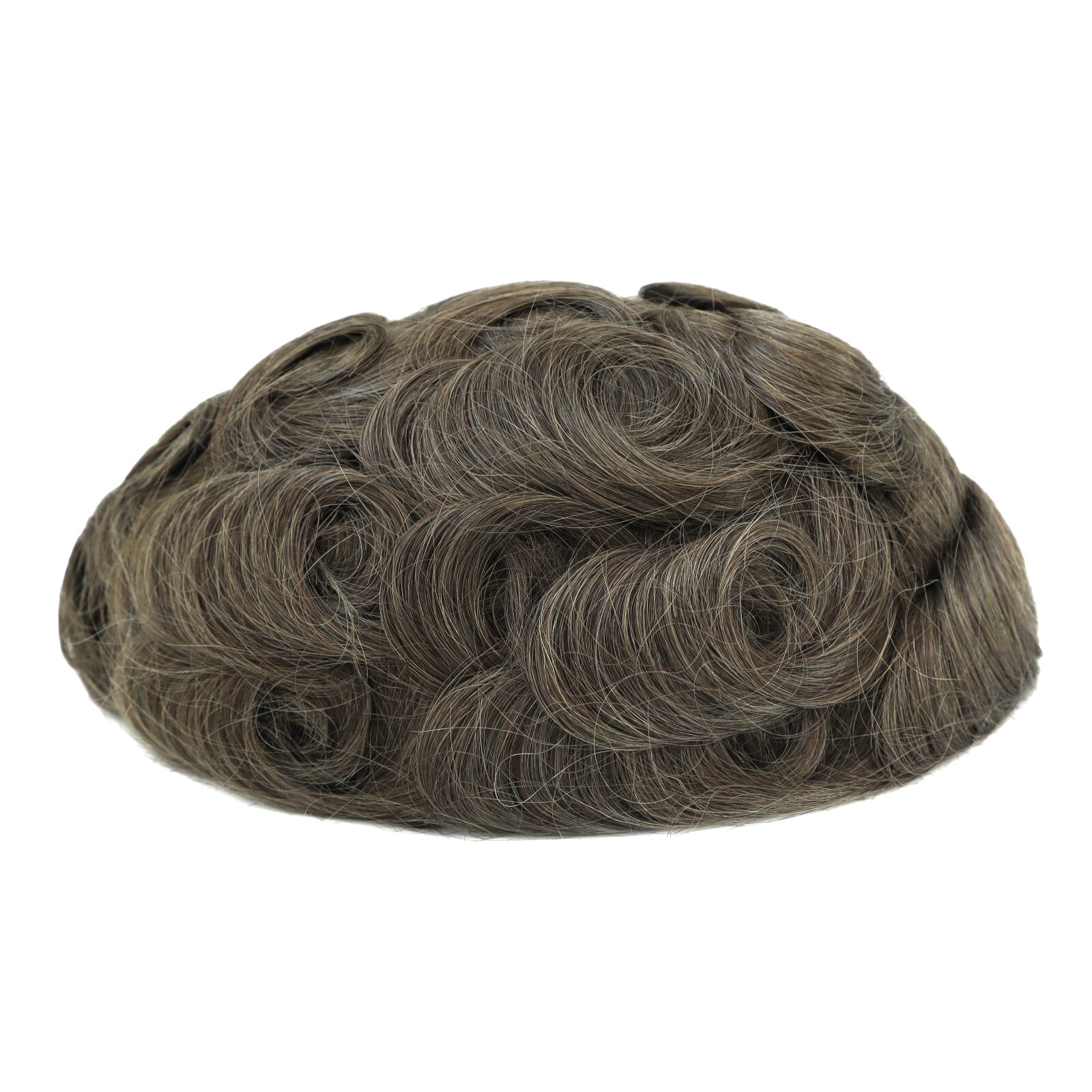 Thin Skin Human Hair Replacement System Mens Toupee Hairpieces 8×10 #7ASH