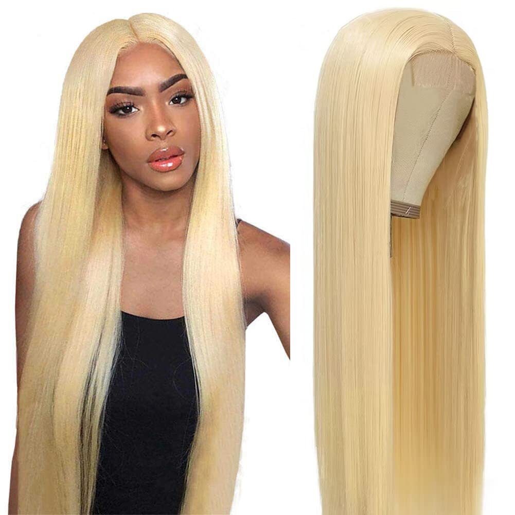 613 Blonde 13*4 HD Lace Wear Go Glueless Wig Pre-Cut Human Hair