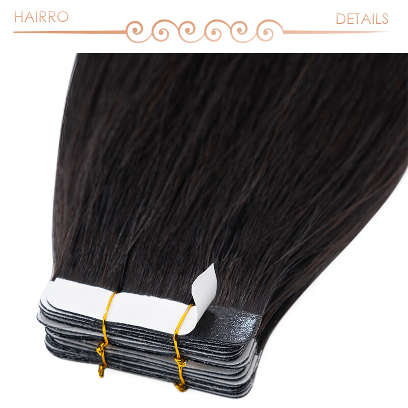 14″ Human Hair Extensions Tape In 100% Real Remy Hairpiece Full Head Thick& Soft