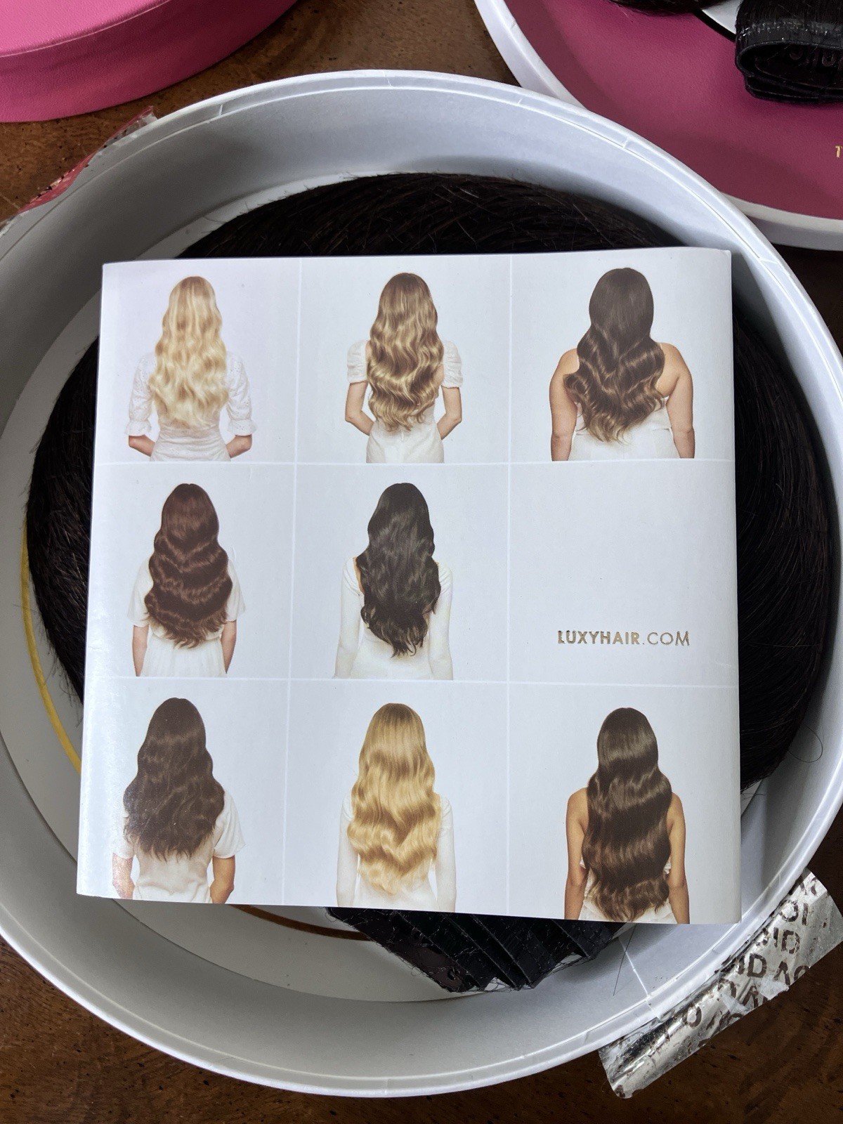Luxy Seamless Hair Extensions 16in 140g Dark Brown NEW OPEN BOX